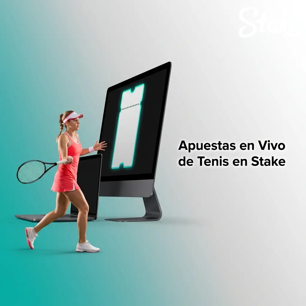 Apuestas en vivo de tenis en Stake con cuotas actualizadas punto a punto, estadísticas y mercados por set y partido