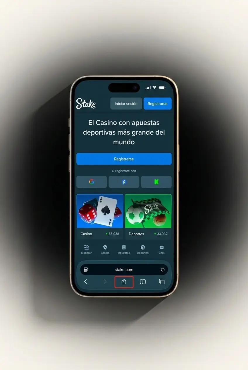Guía de descarga e instalación de la app Stake en iPhone e iPad con iOS 14 o superior