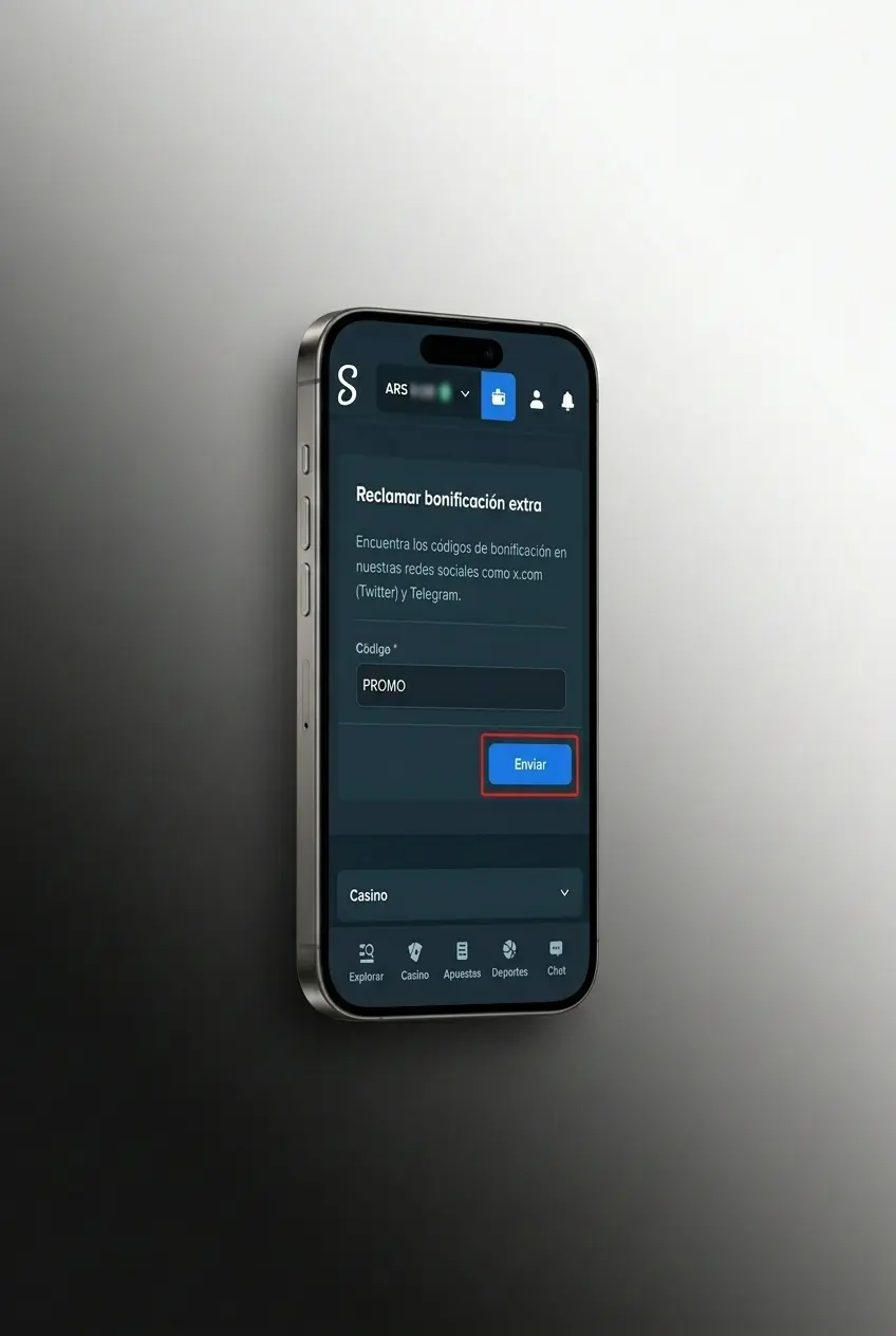 Pasos para activar el código bonus en Stake: registro, depósito en cripto y aplicación del código promo