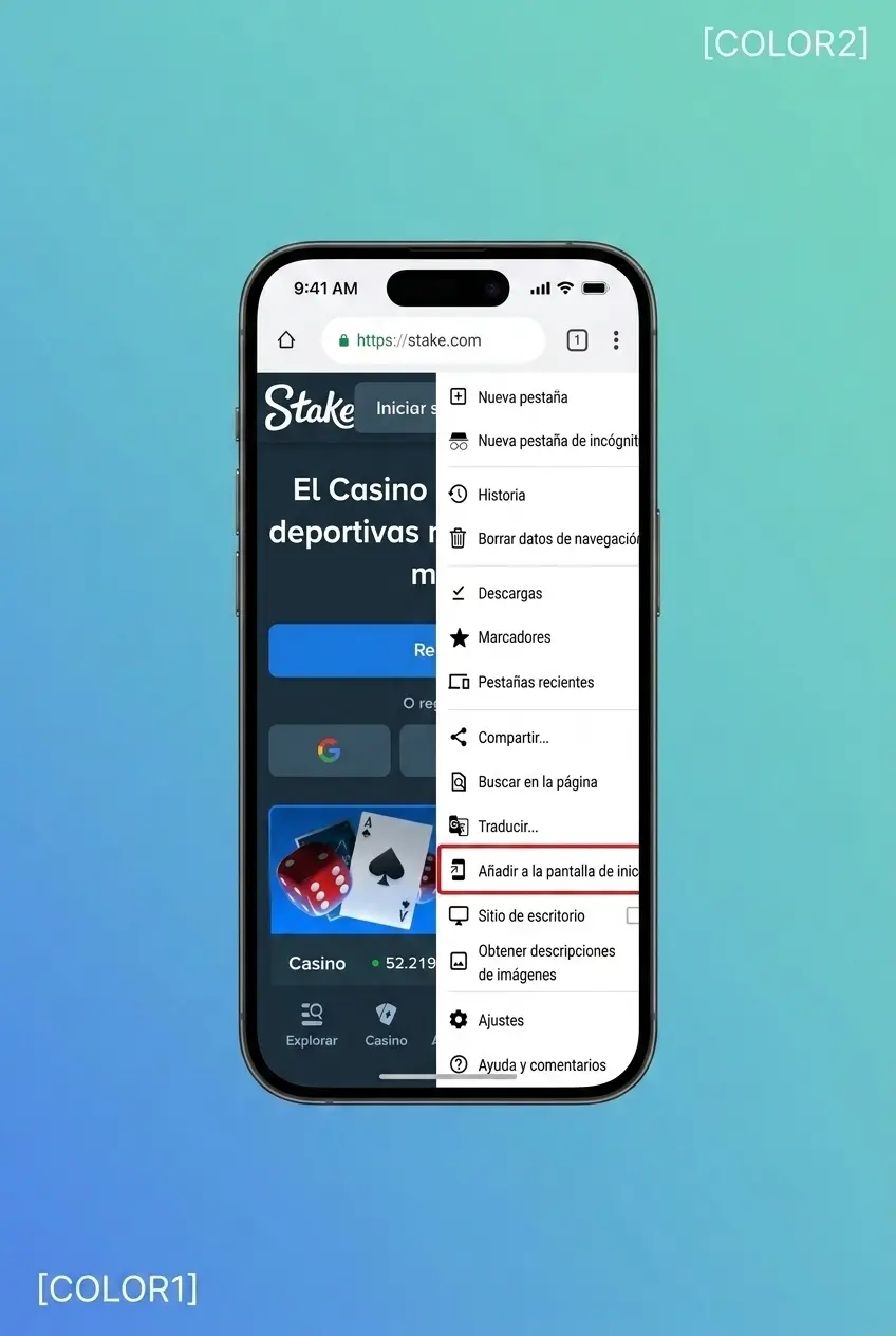 Guía paso a paso para instalar la app de Stake en Android descargando el APK sin Google Play Store
