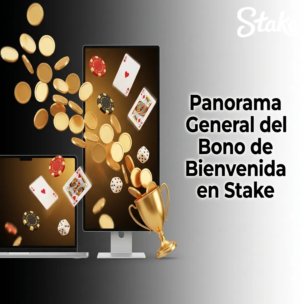 Panorama general del bono de bienvenida en Stake con promociones Daily Race y Weekly Draw en Argentina