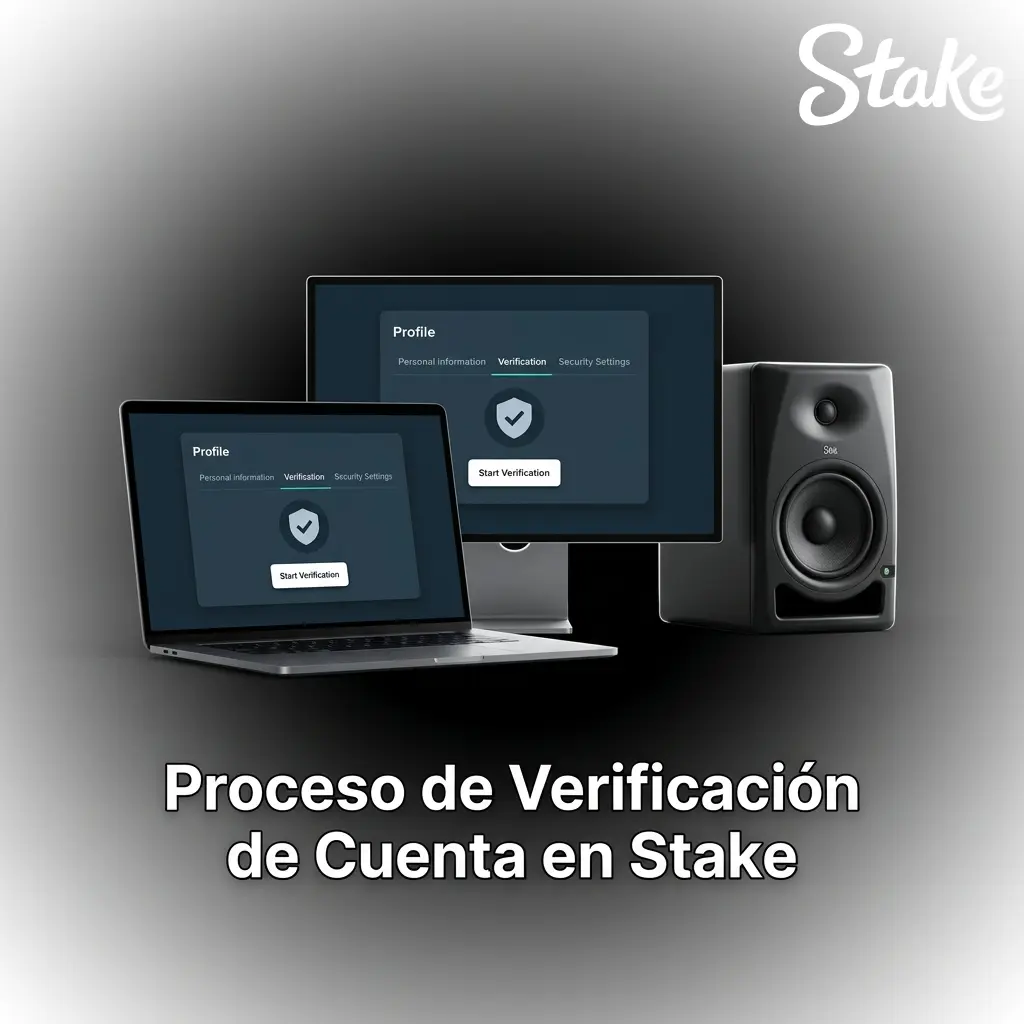 Proceso de verificación KYC en Stake con documentos de identidad, domicilio y método de pago para activar cuenta