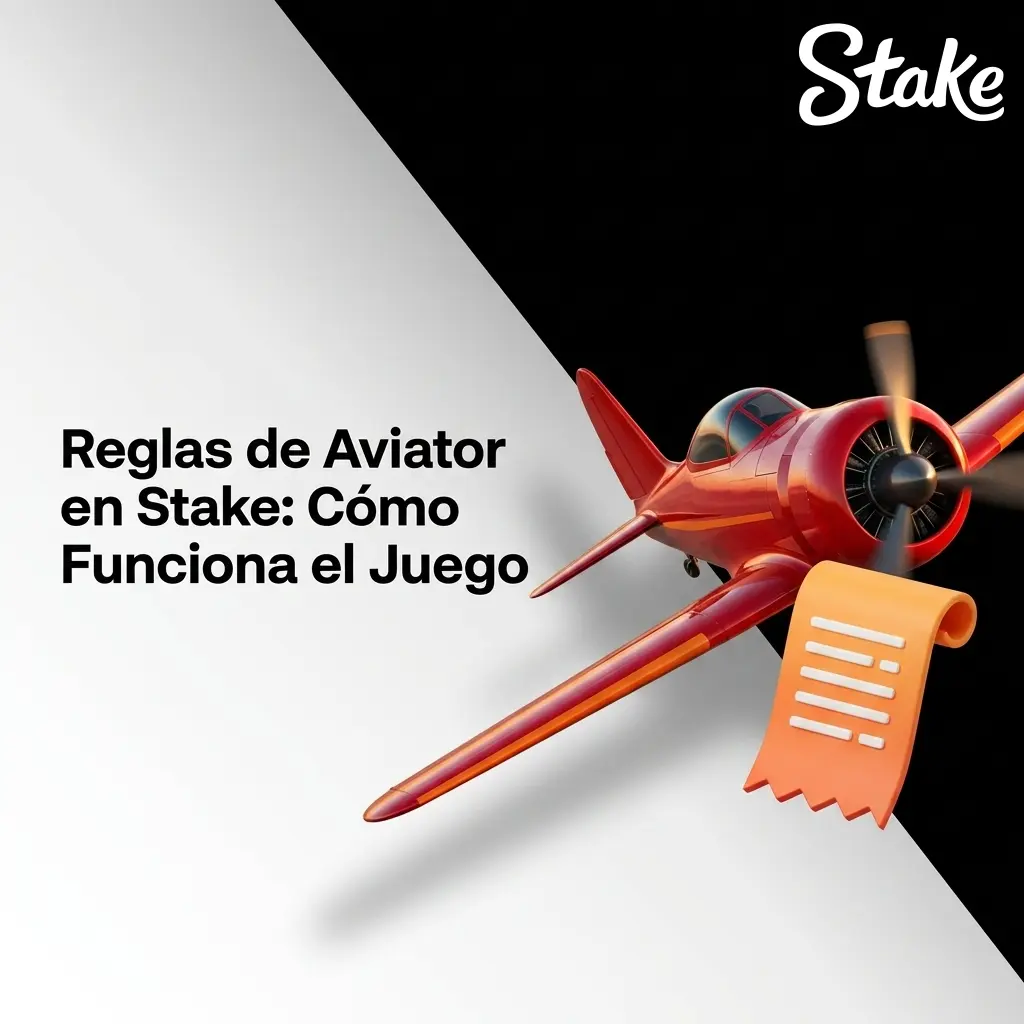 Diagrama de reglas del juego Aviator en Stake con multiplicador en ascenso y opciones de cash-out automático