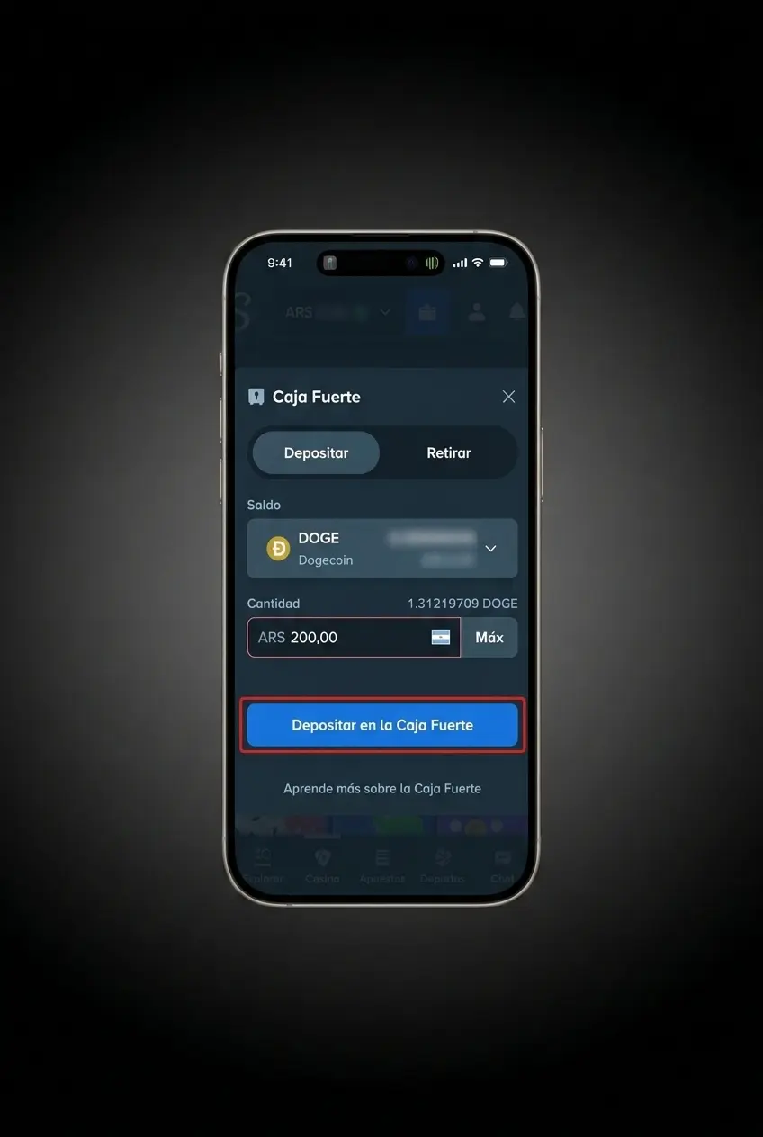 Activación de código promocional en la app móvil de Stake para iOS y Android en 4 pasos simples